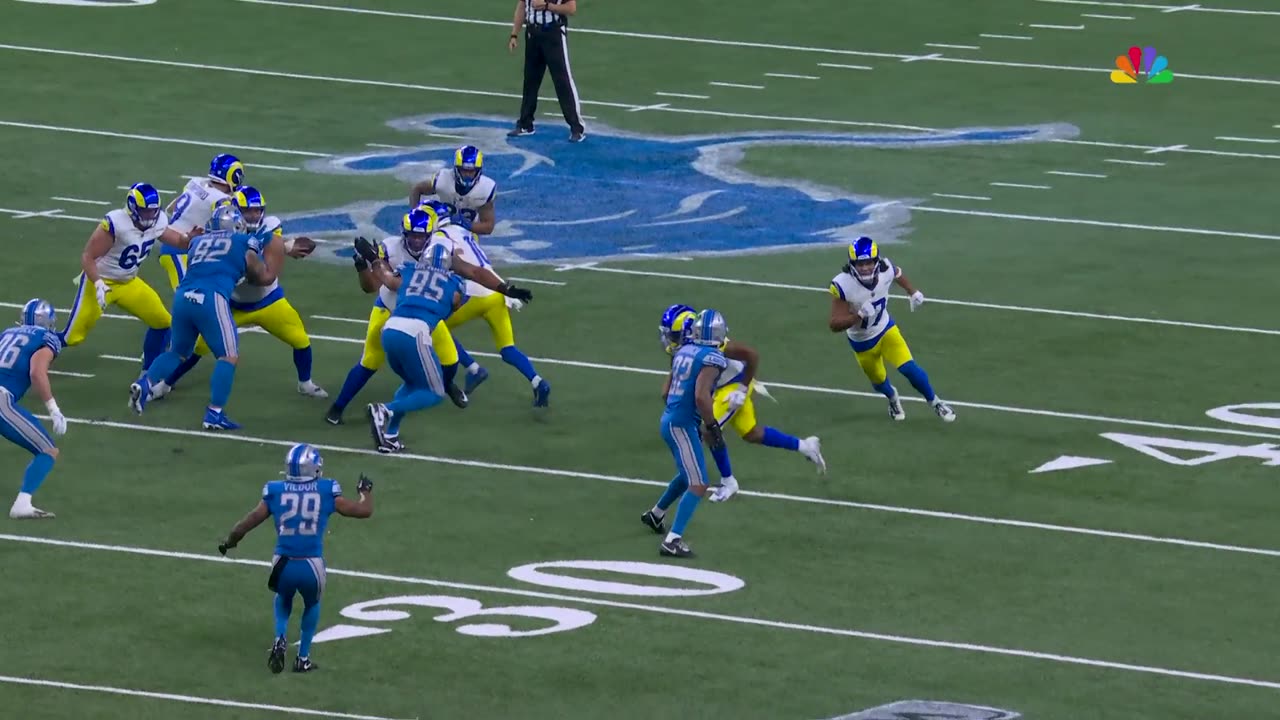 Stafford threads the needle on 22-yard dart to Nacua in HEAVY traffic