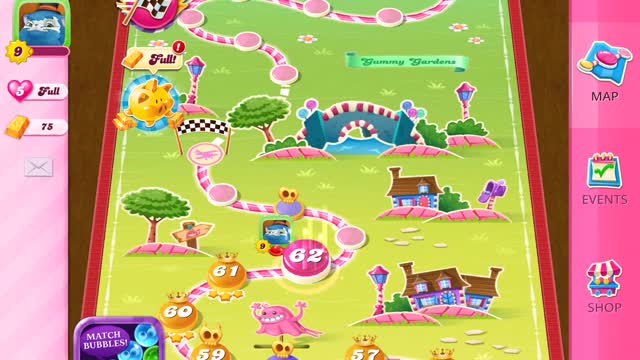 Level 62 CandyCrush Saga with Pfydaux