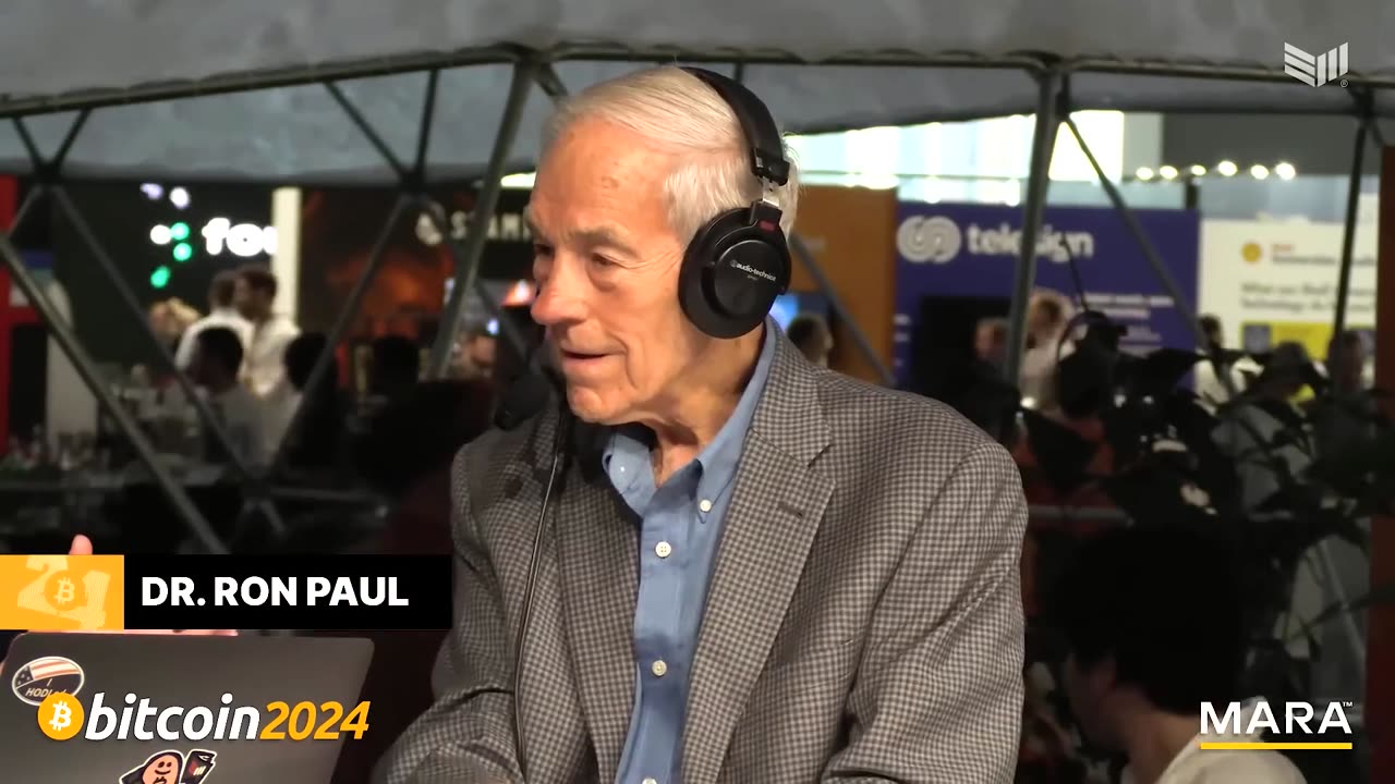 Dr. Ron Paul Bitcoin 2024 Live Desk Interview