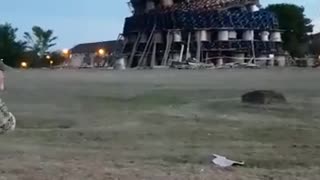 Giant Bonfire Collapse