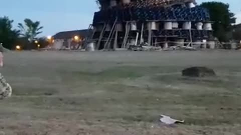 Giant Bonfire Collapse