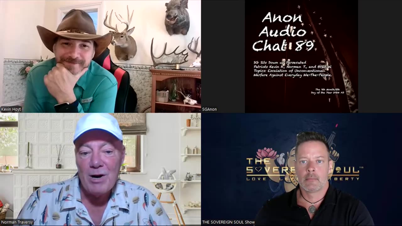 PERSECUTED PATRIOTS: SGAnon interviews Targeted Individuals Kevin Hoyt, Norman Traversy, Brad Wozny
