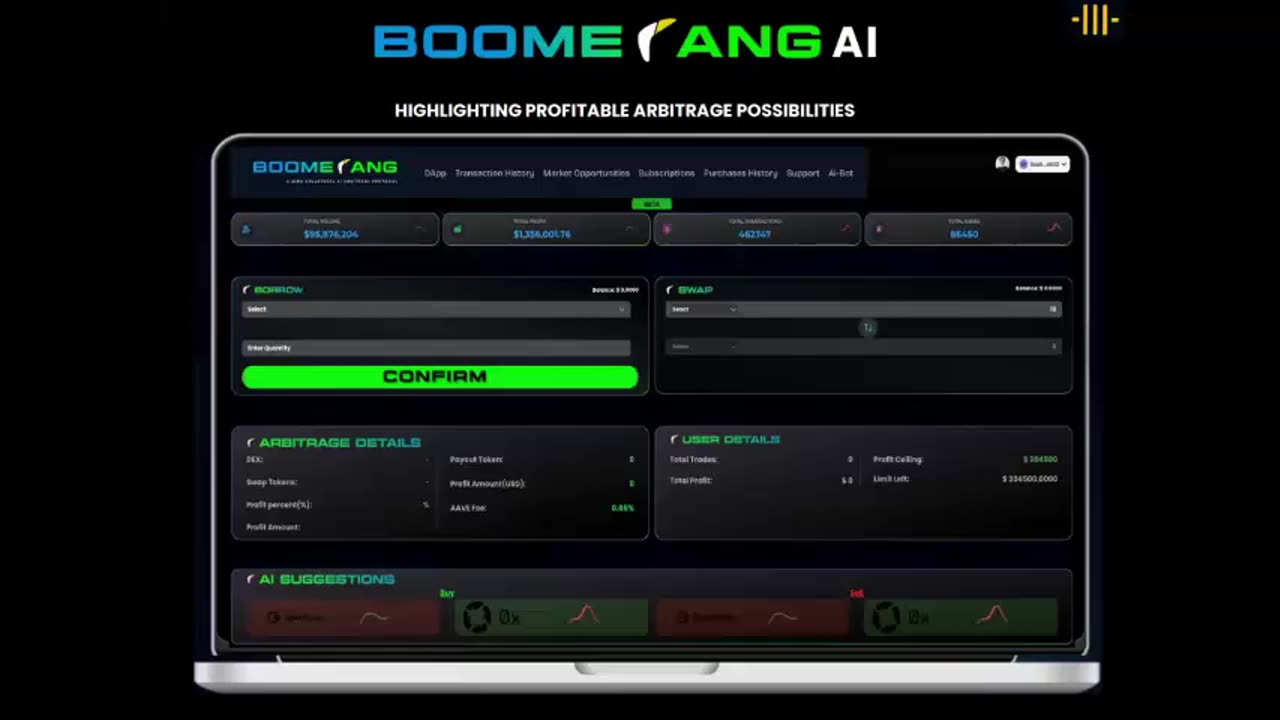 BOOMERANG - NOTHING LIKE IT OUT THERE - AI BOT CRYPTO ARBITRAGE PROFIT SYSTEMS - TOP TEAM ROB BUSER