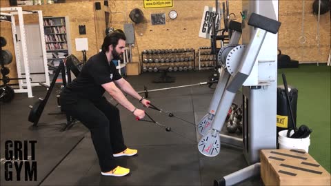 2 Arm Split Stance Low Cable Row