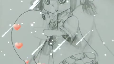 Draw pencil anime so cute