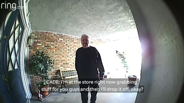 Cade Checks In On His Grandparents Via Ring Video Doorbell RingTV