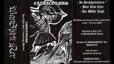 Capricornus - (1995) - Kein Blut Soll Verunreinigt Werden (demo)