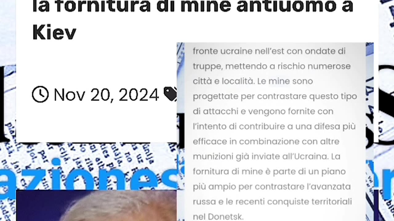 Oltre ai missili a lungo raggio,Biden autorizza anche la fornitura di mine antiuomo a Kiev