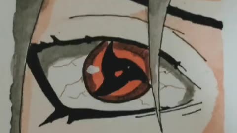 Itachi uchiha's mangekyou sharingan 🥵🥵🥵🥶💦🩵