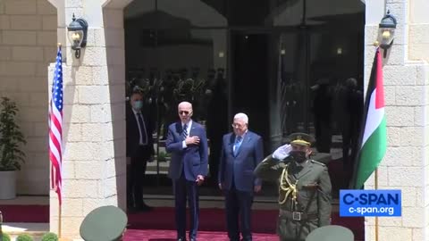 Palestine Presents TERRIBLE Rendition Of The National Anthem To Biden