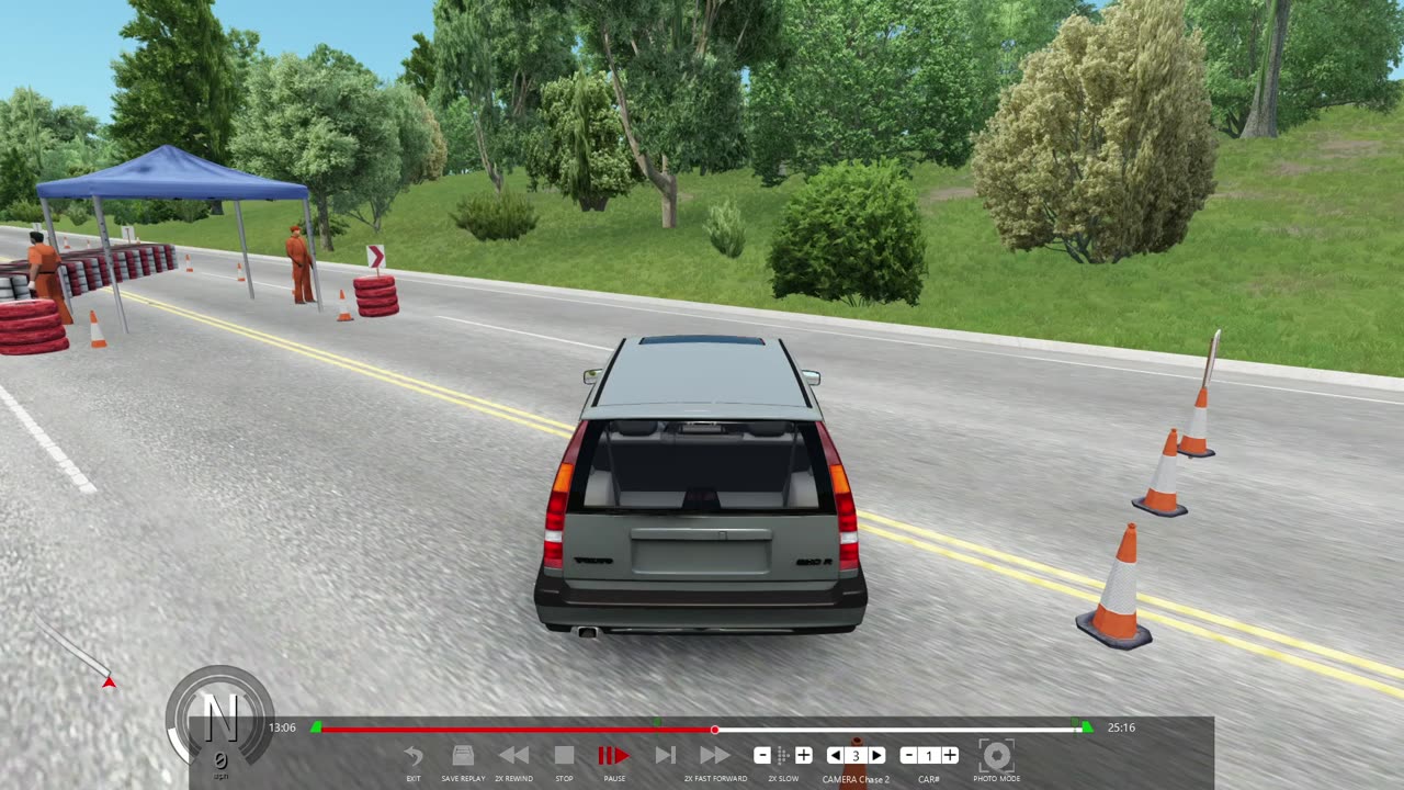 Assetto Corsa: Sim Volvo 850 on Sim Mulholland Drive - KYUU 99.7 Don Bleu & Vicky Jenkins
