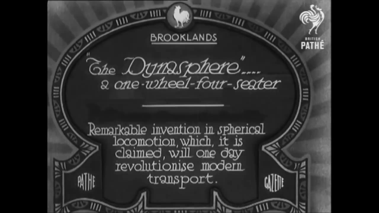 The Dynasphere Vehicle Patented In 1930 By British Engineer John Purves Inspired From A Leonardo Da Vinci Sketch