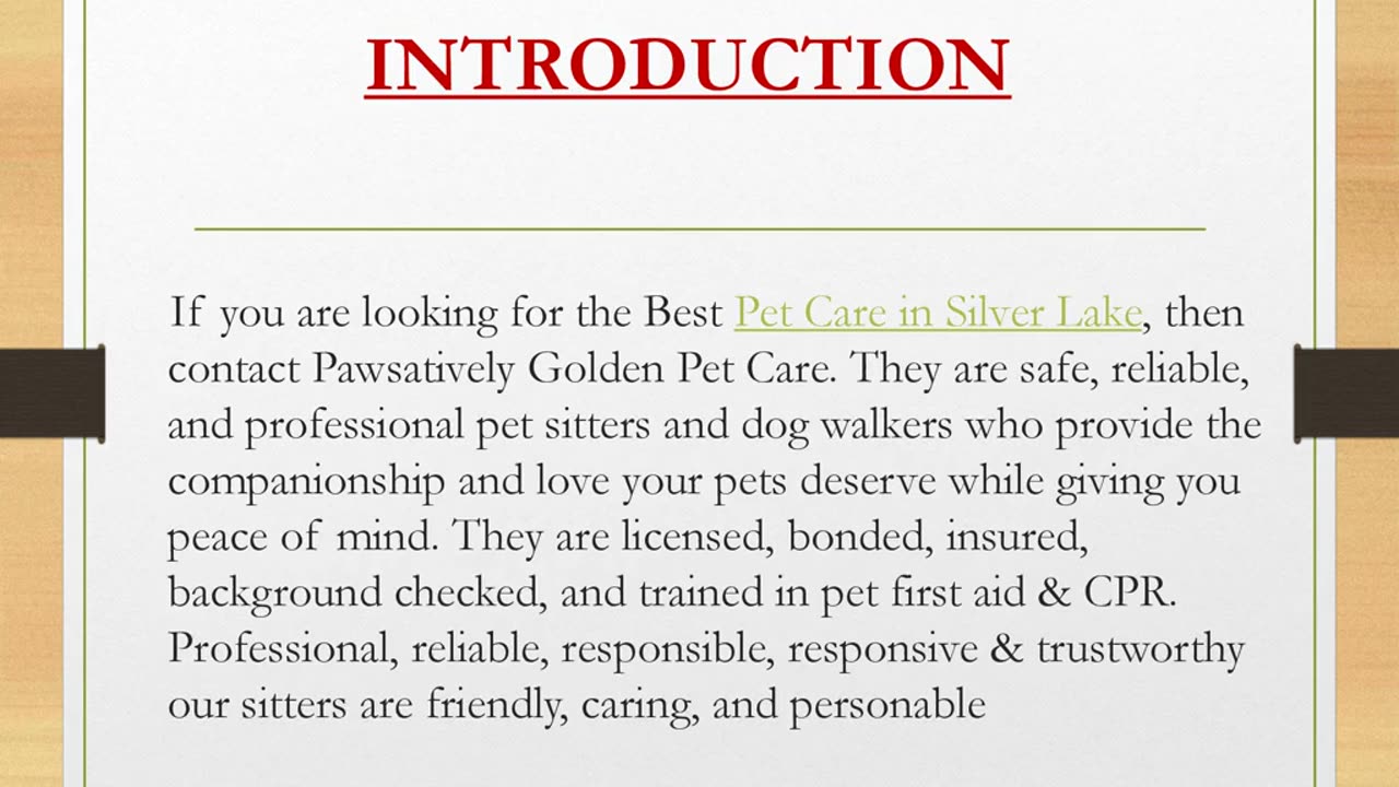 Best Pet Care in Silver Lake