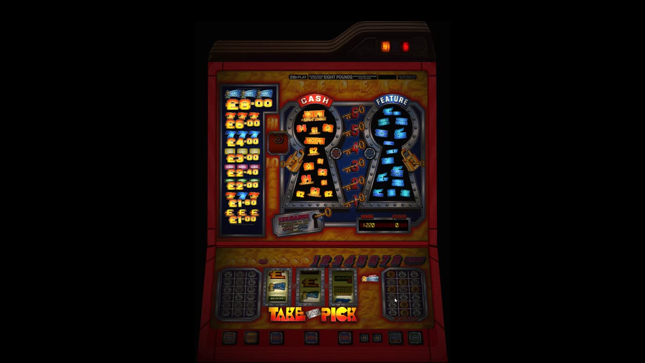Take Your Pick Barcrest £8 Jackpot Fruit Machine Emulation