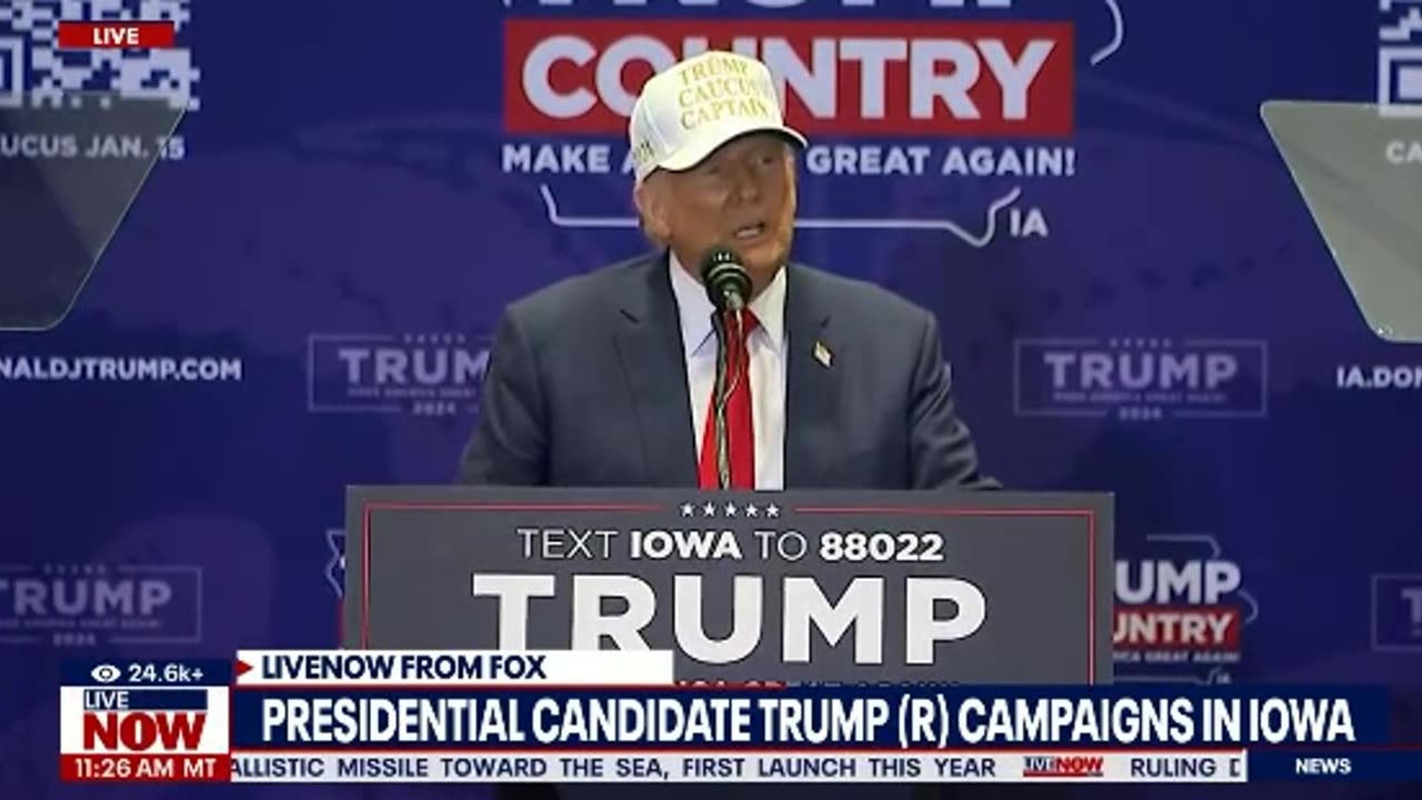 President Trump LIVE: 📍 Iowa Caucus