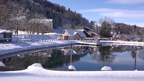 Beautiful Winter Snow House