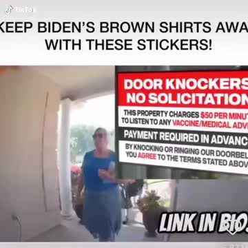 Vaccine idiots knocking at your door, here is a solution