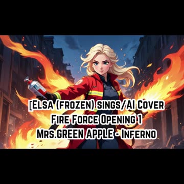 [Elsa (Frozen) sings/AI Cover] Fire Force Season 1 Opening 1 Mrs.GREEN APPLE - Inferno (インフェルノ)