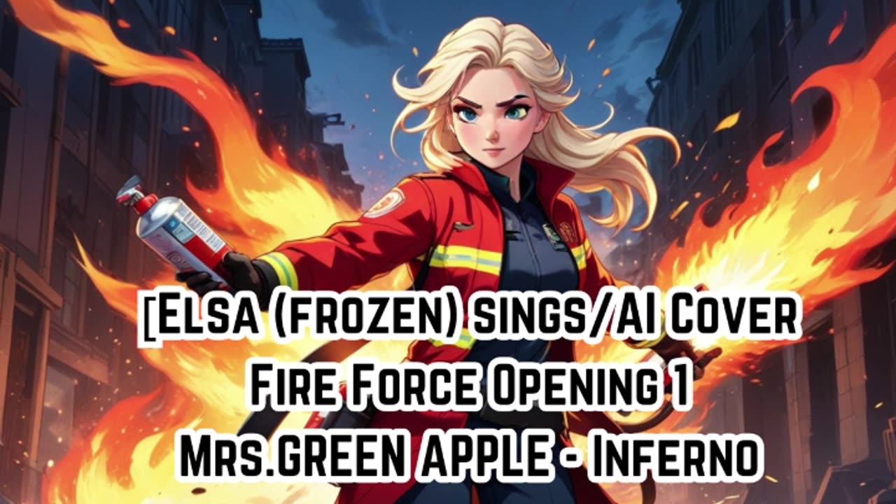 [Elsa (Frozen) sings/AI Cover] Fire Force Season 1 Opening 1 Mrs.GREEN APPLE - Inferno (インフェルノ)