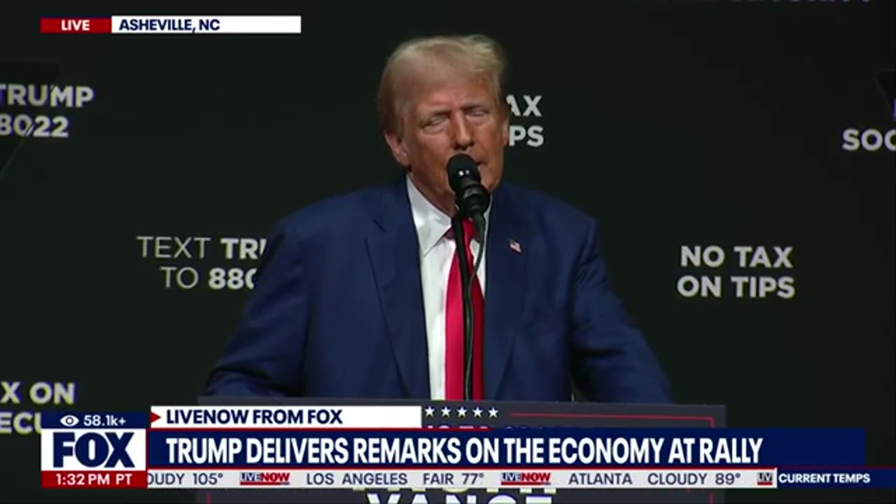 FULL SPEECH: Trump speaks at Asheville, NC rally today | LiveNOW from FOX