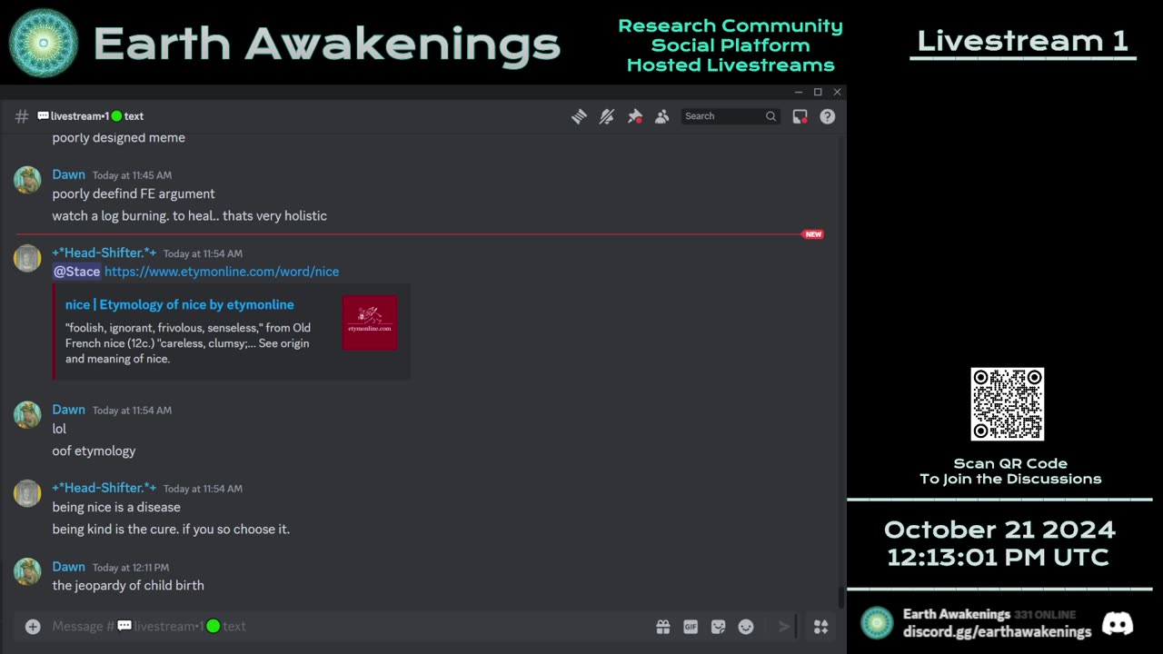 Earth Awakenings - Livestream 1 - #1940