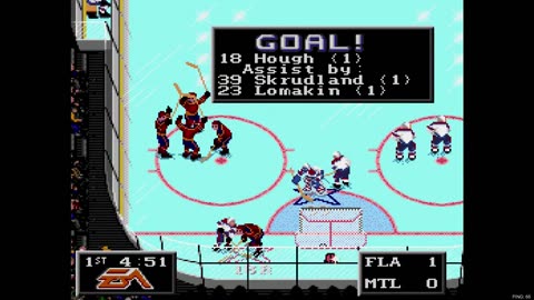 NHL '94 Sega Super Liga Playoff Round 2 G4 - Len the Lengend (MON) at corbettkb (FLA)