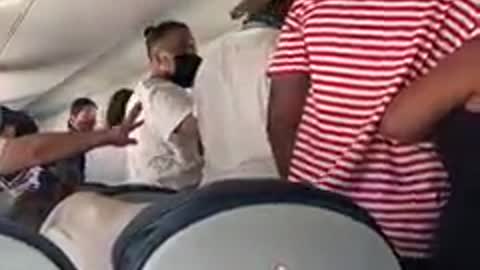Fight on a airplane