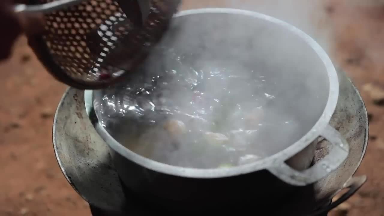 Cut Flowerless Banana for Soup cooking