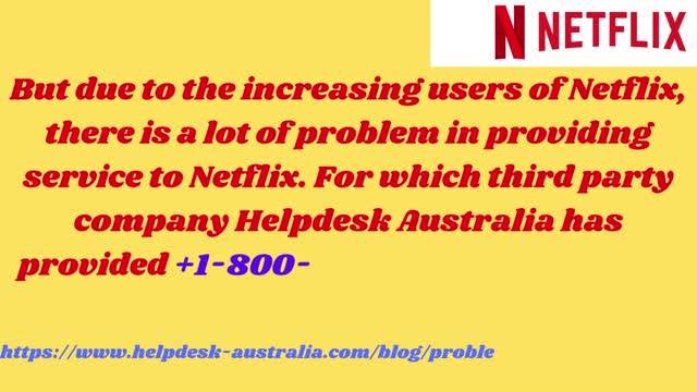 Dial +1-800-431-401 Netflix Phone Number Australia For Solve All Errors.