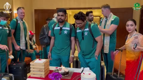 Celebrating our skipper Babar Azam's birthday at the team hotel in Bengaluru 🎂✨ | PCB | MA2A