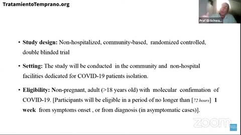 Prof Eli Schwartz IVERMECTIN Israel RCT study for COVID-19