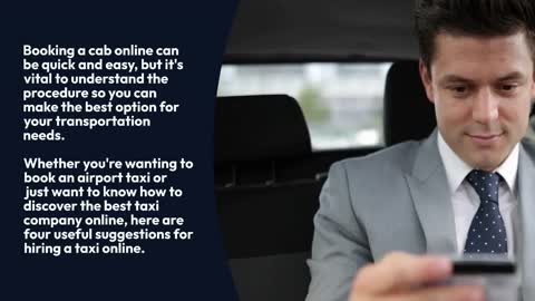 How To Book A Taxi Online?