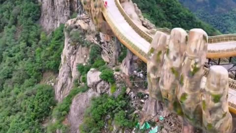 Golden Bridge in Da Nang, Vietnam.