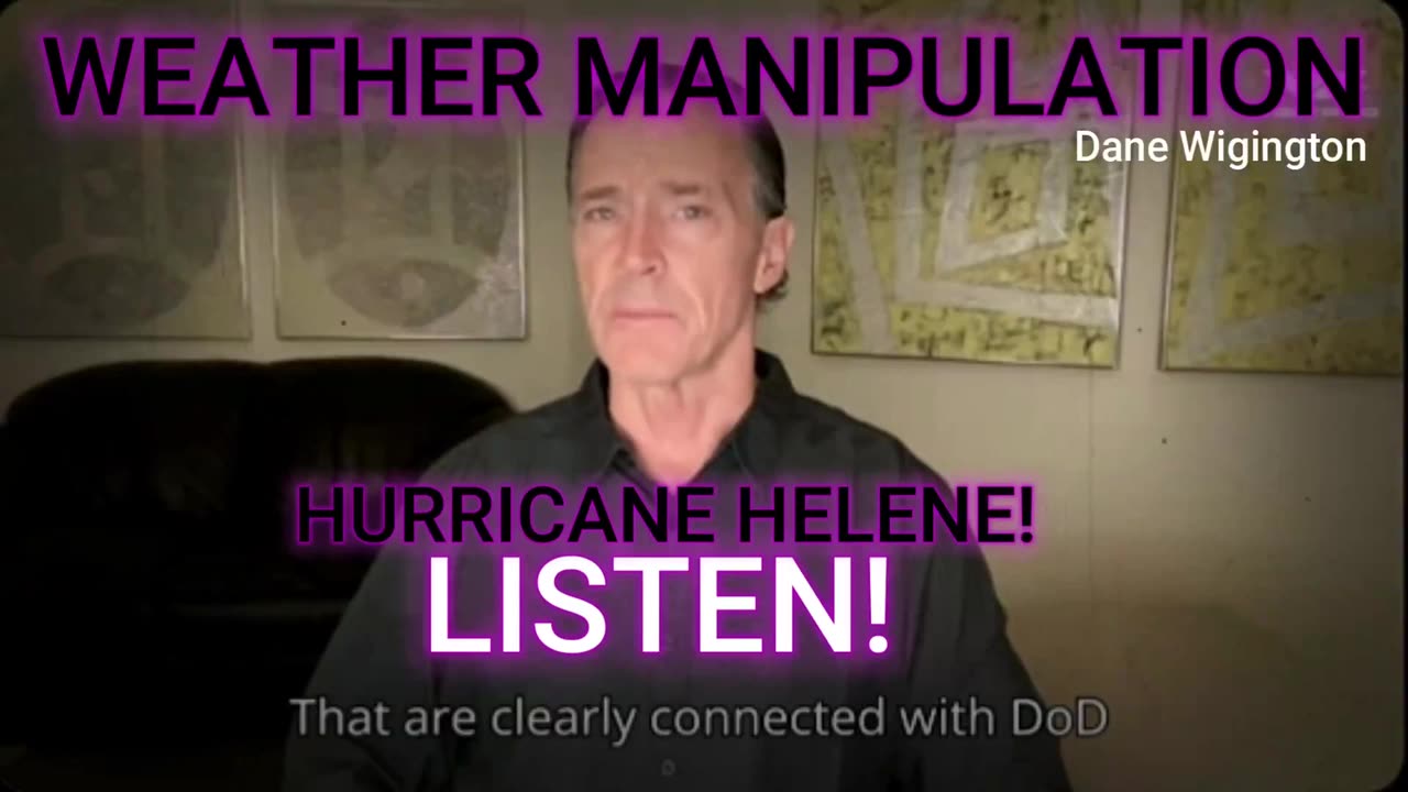 Elected officials in south carolina confirm hurricane helene was a generated weather bomb....