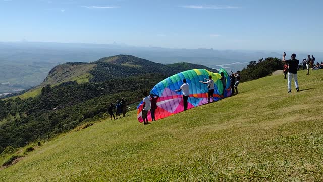 paragliding I don't fly on a strong windy day.. it's dangerous