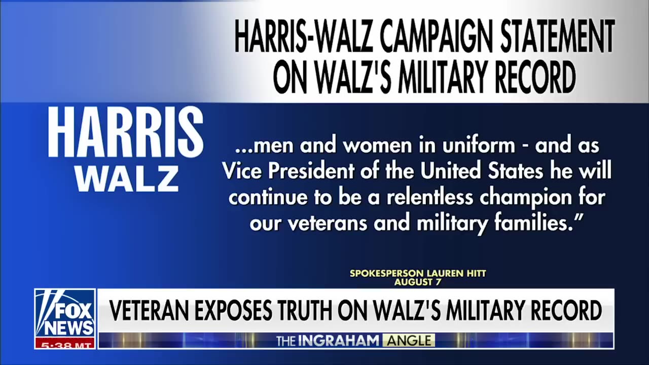 Walz used a military rank he never achieved to advance his political career- Veteran