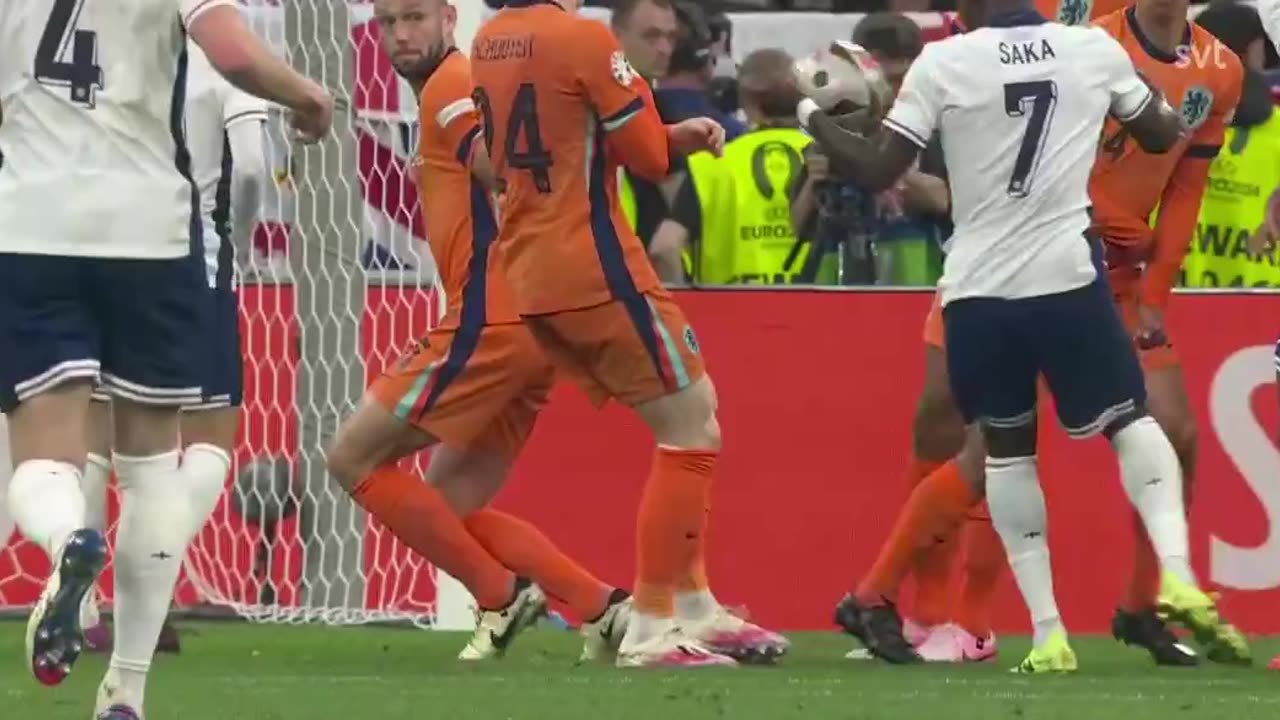 Possible Saka Handball Before Controversial England Penalty