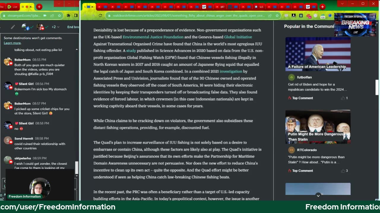 Freed0m Inf0rmation | 2A, Trafficking, Hunter, Bugs, China & more