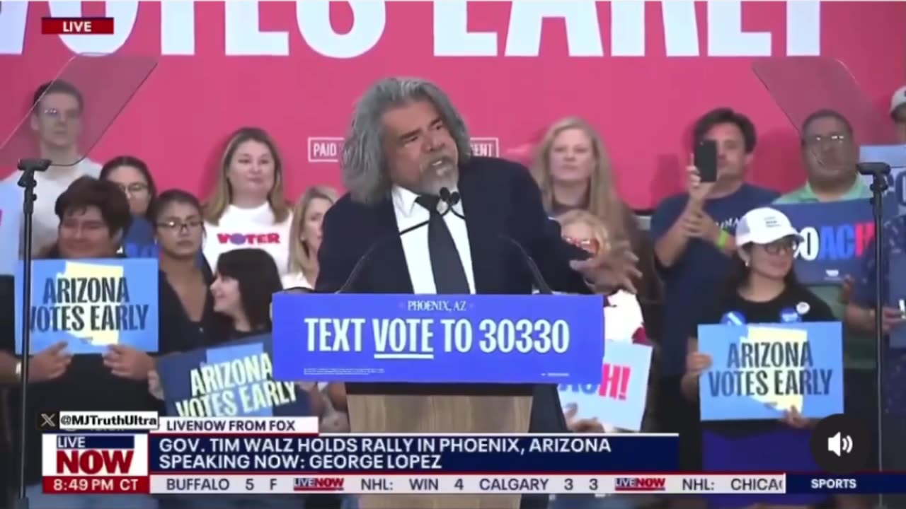 George Lopez, a comedian, insinuated that Mexicans are nothing but thieves at Tim a Walz Rally…