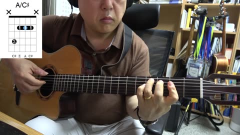 애인 있어요 - 이은미, acoustic backing, solo, EG solo cover, chord diagram, intro., ending tab.