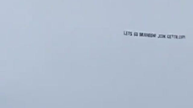 "Let’s Go Brandon" banner flies over the Georgia/Missouri game.