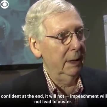 Sen. Mitch McConnell Is Confident If President Trump Is Impeached It 'Will Not Lead To Ouster'