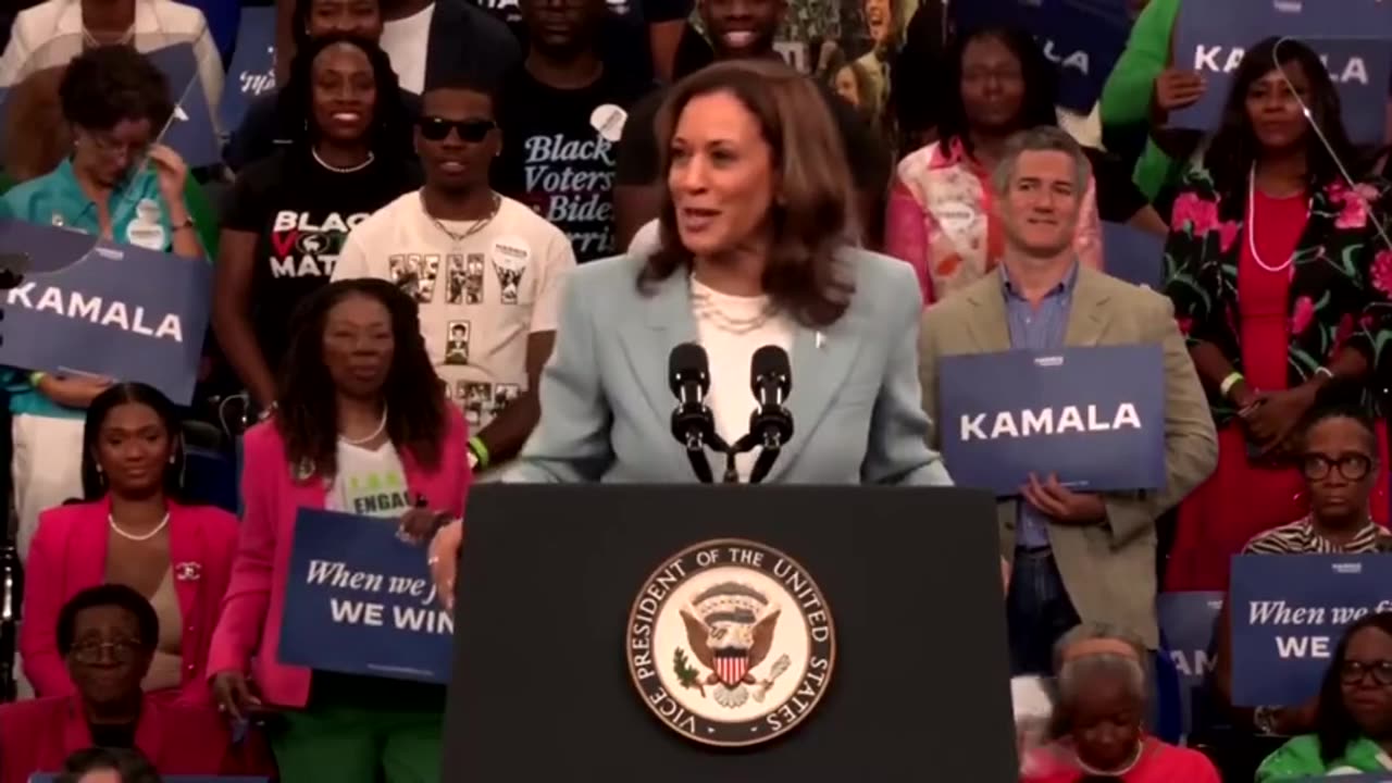 Kamala claims she's got a "people-powered campaign"