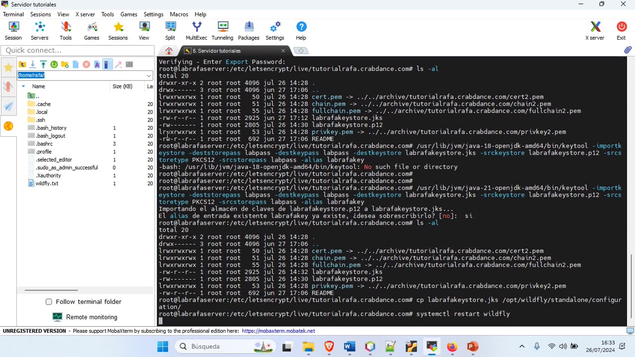 Desplegando una Aplicación Web Java en un Servidor Casero 05 - Renovar un certificado SSL gratuito
