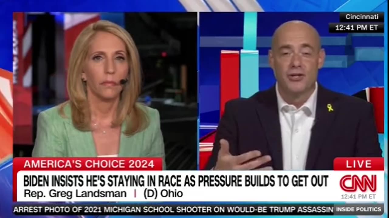 So Rep. Landsman (OH) claims Trump is unfit and should drop out, and Biden needs to drop out too.