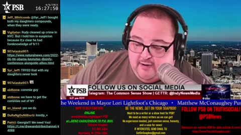 2022-06-06 15:00 EDT - The Common Sense Show: Guest Kari Donovan @3:30P ET with Derek & PATRIOTski