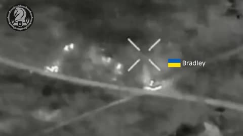 Ukrainian Bradley Shuts Down Russian Assault Group