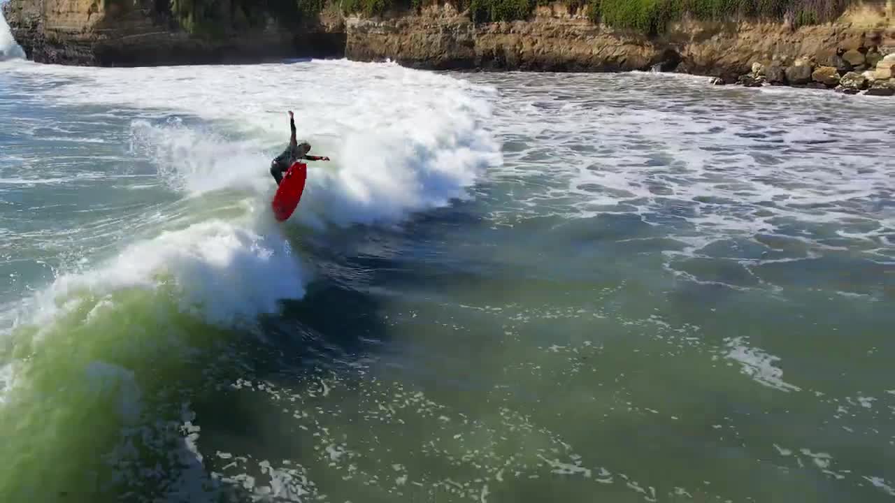 Kolohe Andino Surfing Steamer Lane in Santa Cruz, California - October 26th and 27th, 2021