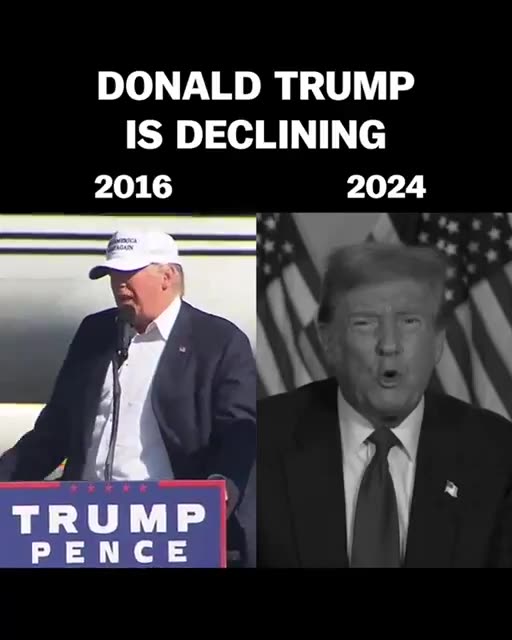 Watch Donald Trump between the past and the present (strange) 🤦😂
