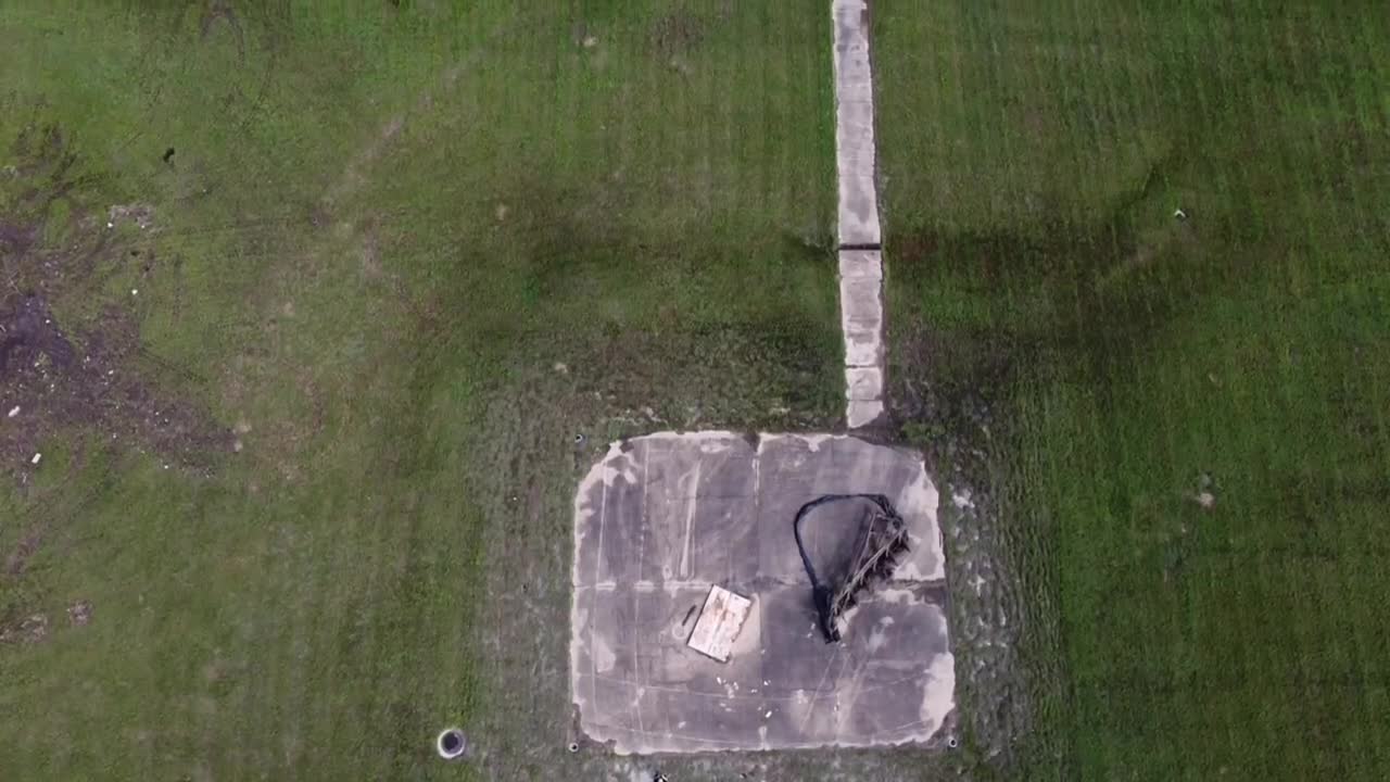 Fly over old abandoned hospital